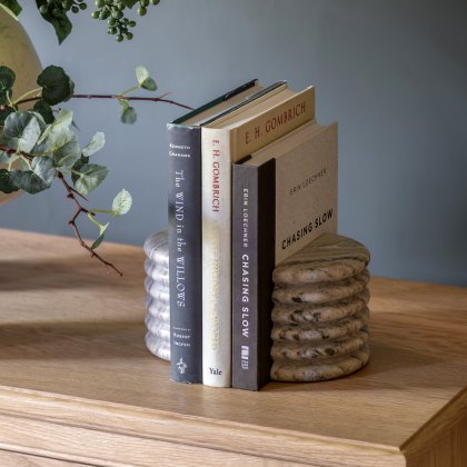 Accessories - Ondo Marble Bookends Beige (Set of 2) Accessories - Ondo Marble Bookends Beige (Set of 2)