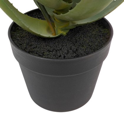 Faux Plants - Aloe Potted Plant with Orange Flower Faux Plants - Aloe Potted Plant with Orange Flower