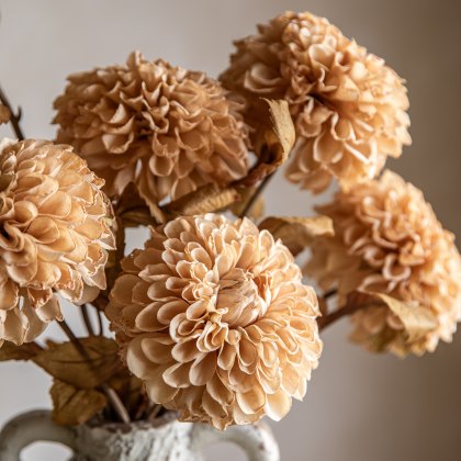 Faux Flowers - Faux Stem Dahlia Ivory (6pk)