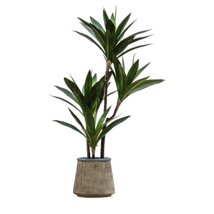 Faux Plants - Potted Yucca Green H