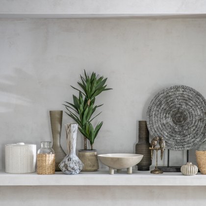 Faux Plants - Potted Yucca Green H