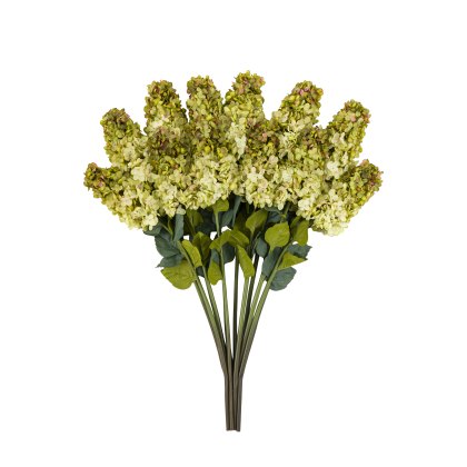 Faux Flowers - Vintage Cone Hydrandea Stem White (12pk)