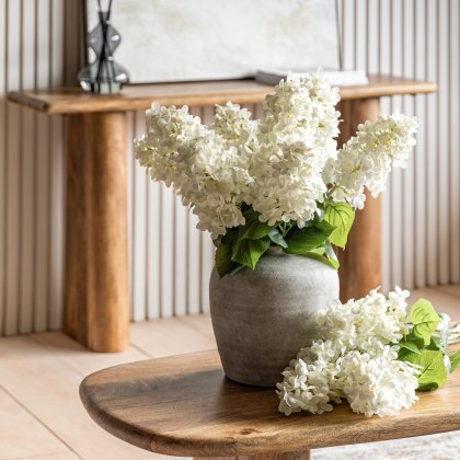 Faux Flowers - Vintage Cone Hydrangea Floral Stem Ivory (12pk)