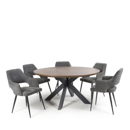 Ted - Dining Chair (Dark Grey)