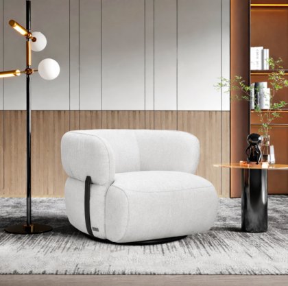 Wexford - White Fabric Chair