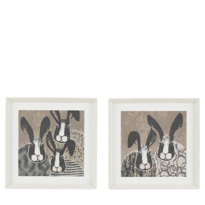 Animal Antics II - Framed Art Set of 2