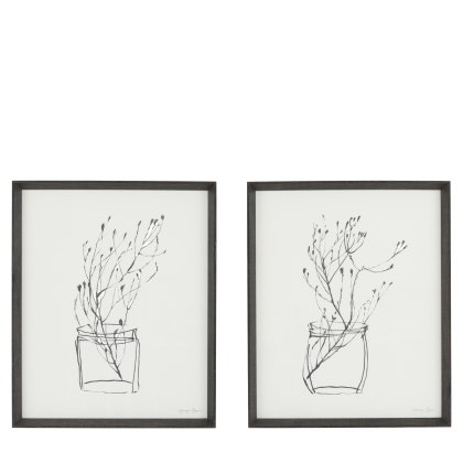 Delicate Nature - Framed Art Set of 2
