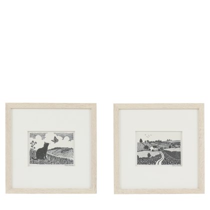 Rural Studies II - Framed Art Set of 2