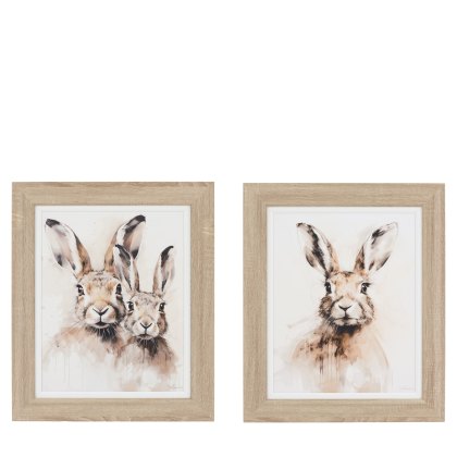 Woodland Whiskers - Framed Canvas Set of 2