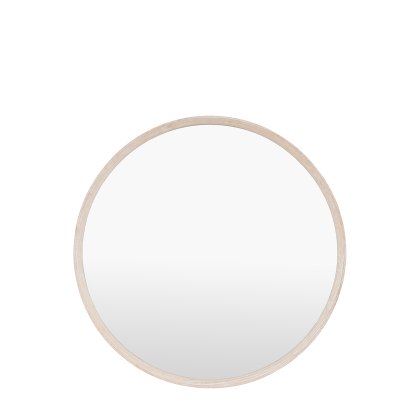 Mirrors - Helsinki Round Mirror Washed Oak