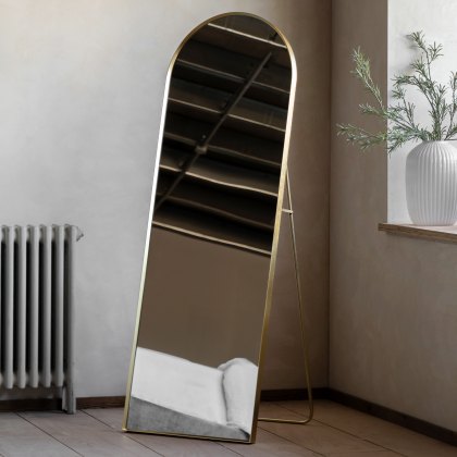 Mirrors - Holworth Cheval Mirror Gold