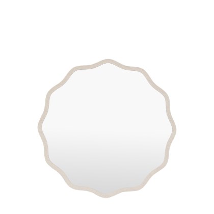 Mirrors - Monterey Wave Round Mirror Smoke Large