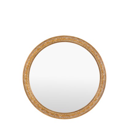 Mirrors - Romana Round Mirror Gold