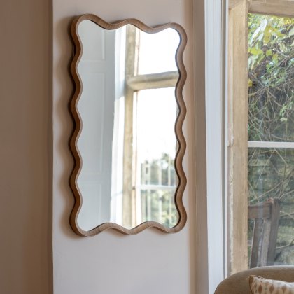 Mirrors - Wiggle Mirror Oak