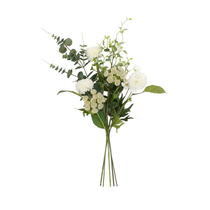 Faux Flowers - Cream Mixed Wrapped Bouquet