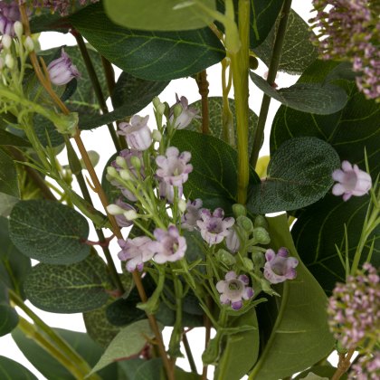 Faux Flowers - Lilac Mixed Wrapped Bouquet