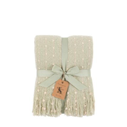 Throws - Dottie Faux Mohair Throw Sage Green