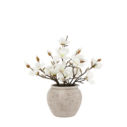 Faux Flowers - Magnolia Vase Arrangement