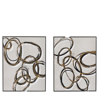 Bold as Gold - Framed Canvas Set of 2