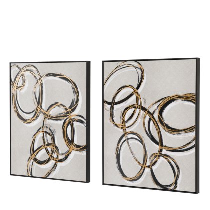 Bold as Gold - Framed Canvas Set of 2
