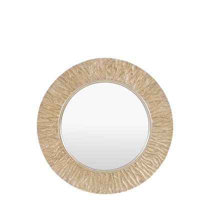 Mirrors - Falia Round Mirror Gold