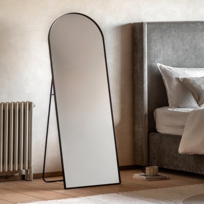 Mirrors - Holworth Cheval Mirror Black