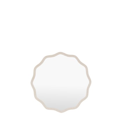 Mirrors - Monterey Wave Round Mirror Smoke Small