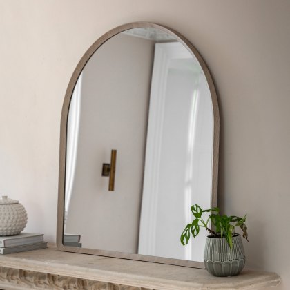 Mirrors - Sedona Overmantle Mirror Grey