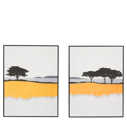 Seaview - Framed Canvas Set of 2