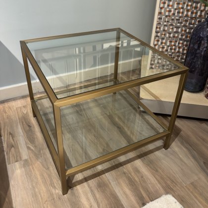 Dekko - Lamp Table (Clear Glass Top)