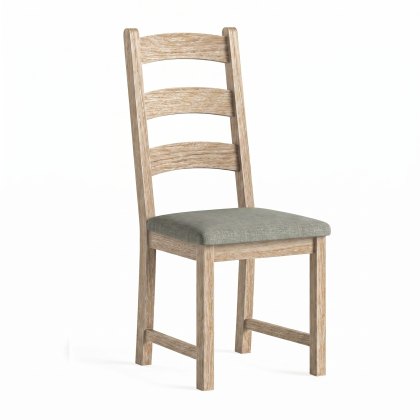 Providence (White Wash) - Grey Cushion for Dining Chair
