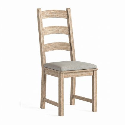 Providence (White Wash) - Beige Cushion For Dining Chair