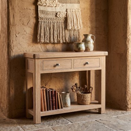 Providence (White Wash) - Console Table
