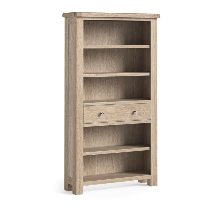 Providence White Wash - Large Bookcase