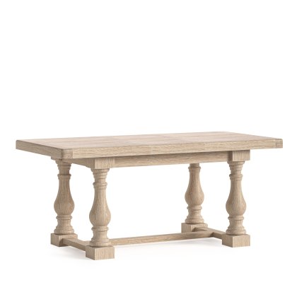 Normandy White Wash - Small Extending Trestle Dining Table