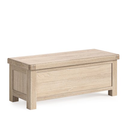 Normandy White Wash - Blanket Box