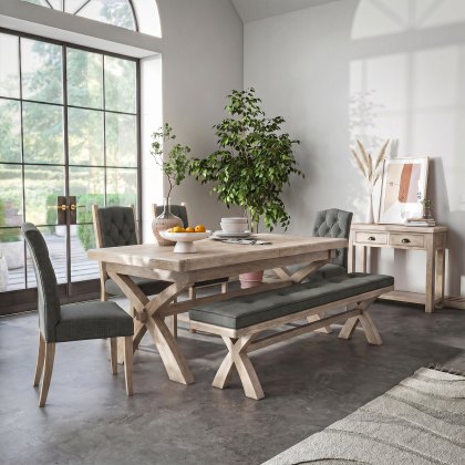 Providence (White Wash) - Charcoal Cushion for Cross Bench