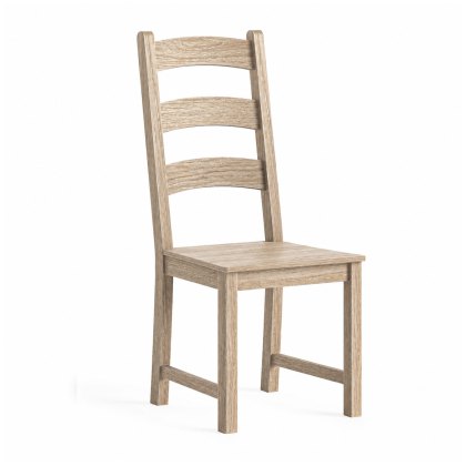 Providence (White Wash) - Dining Chair Without Cushion