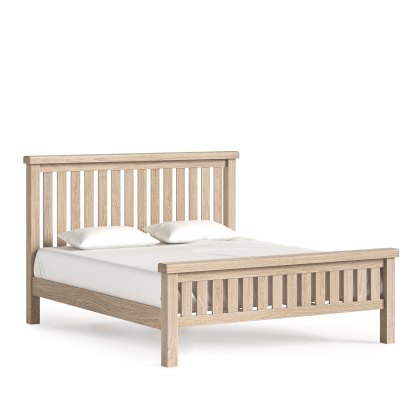 Normandy White Wash - 6#039; Bed Slatted
