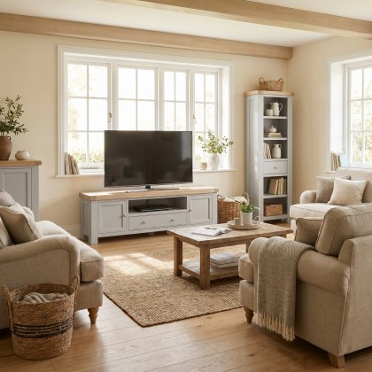 New Hampshire - TV Unit 190cm (Stone Grey)