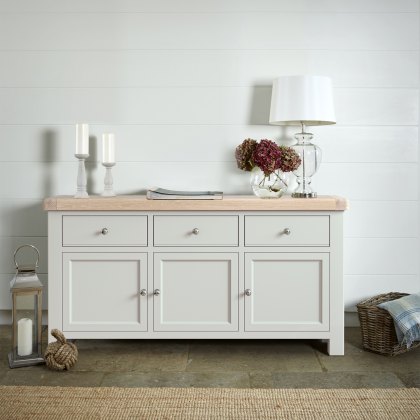 New Hampshire - Large Sideboard (Stone Grey)