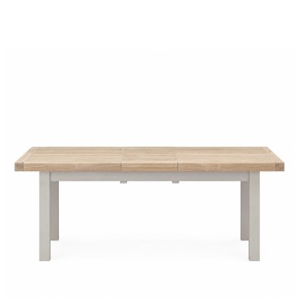 New Hampshire - Large Extending Dining Table Stone Grey