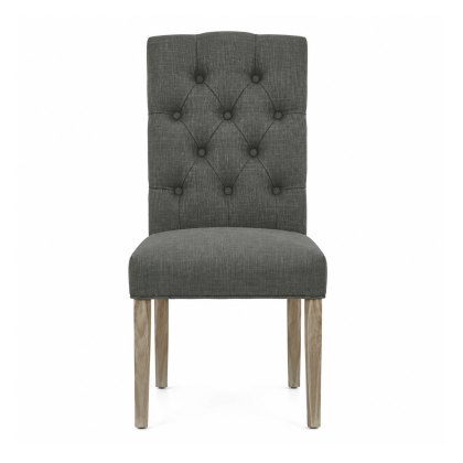 Providence - Chelsea Chair (Charcoal) White Wash Leg Providence - Chelsea Chair (Charcoal) White Wash Leg