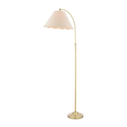 Laura Ashley - Cordwell Floor Lamp Matt Antique Brass With Shade Laura Ashley - Cordwell Floor Lamp Matt Antique Brass With Shade