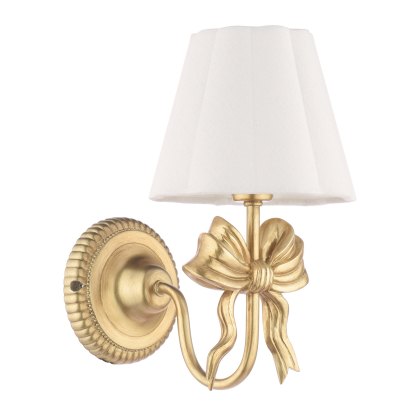 Laura Ashley - Larkfield Wall Light Antique Gold With Shade
