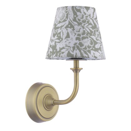 Joules - Apsley Rechargeable Wall Light Matt Antique Brass With Shade LED