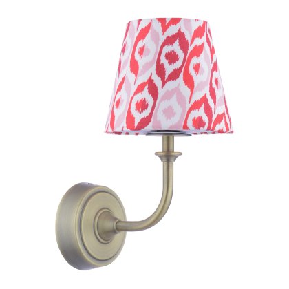 Joules - Apsley Rechargeable Wall Light Matt Antique Brass With Shade LED