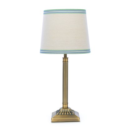 Joules - Buscot Table Lamp Matt Antique Brass With Shade