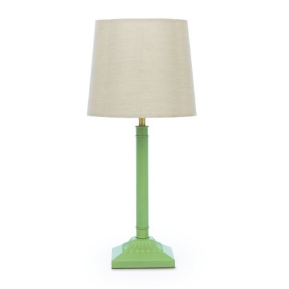 Joules - Buscot Table Lamp Matt Green With Shade