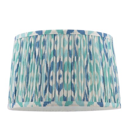 Joules - Folly Blue Cotton Tapered Drum Shade (30cm)